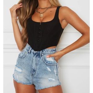 Black Corset-White Fox Boutique